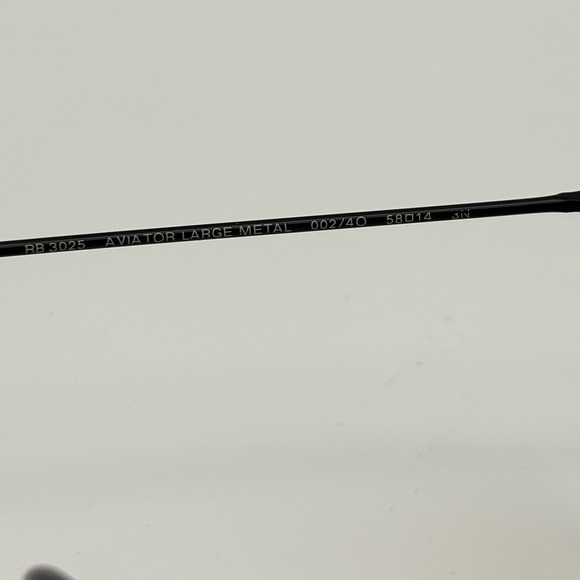 Ray-Ban Aviator Large Metal Sunglasses Model RB3025 002/40 Blue Mirror Glasses - Picture 14 of 16